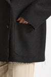 Caban over tessuto spigato antracite women ( p - s ) - 7