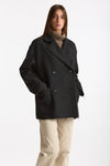 Caban over tessuto spigato antracite women ( p - s ) - 3