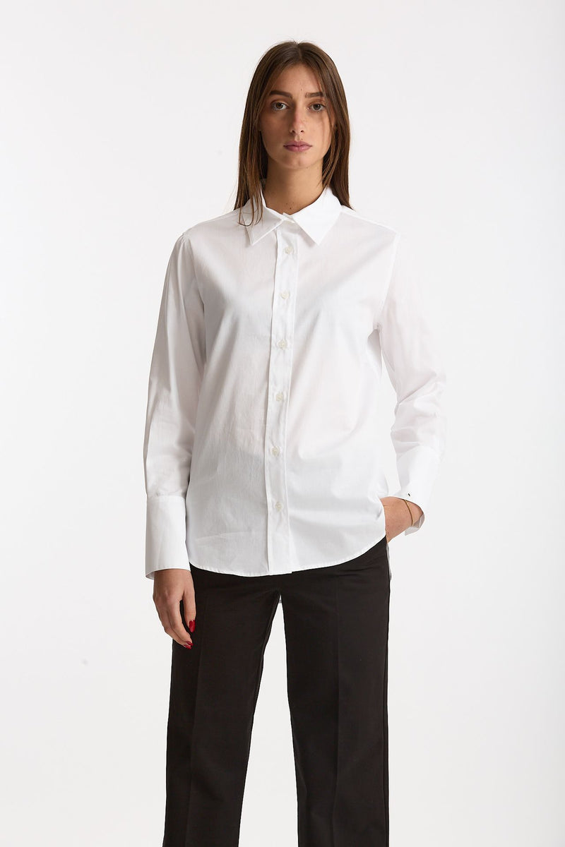 Camicia in cotone operato bianco women ( p - s ) - 2