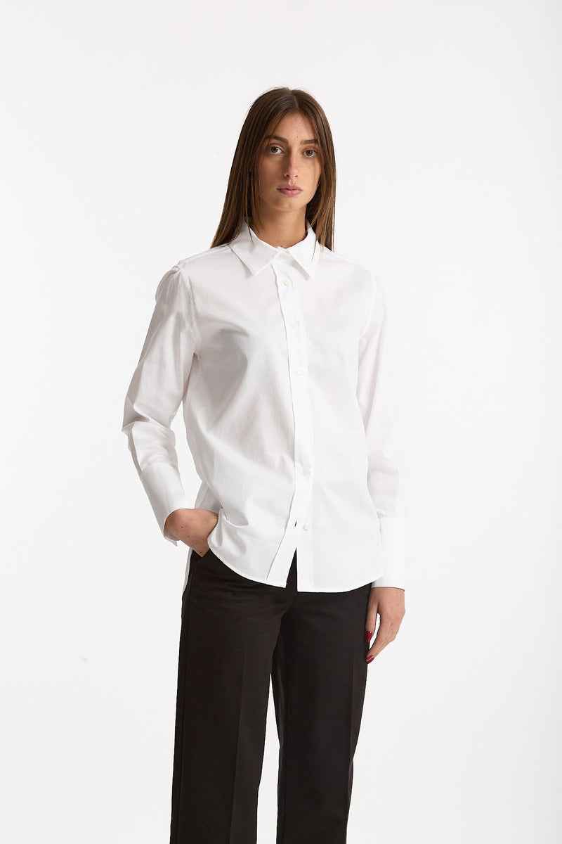 Camicia in cotone operato bianco women ( p - s ) - 4
