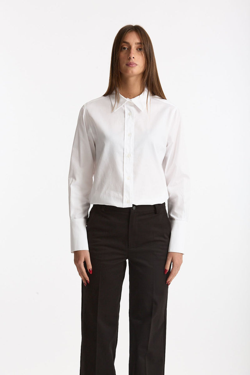 Camicia in cotone operato bianco women ( p - s ) - 6