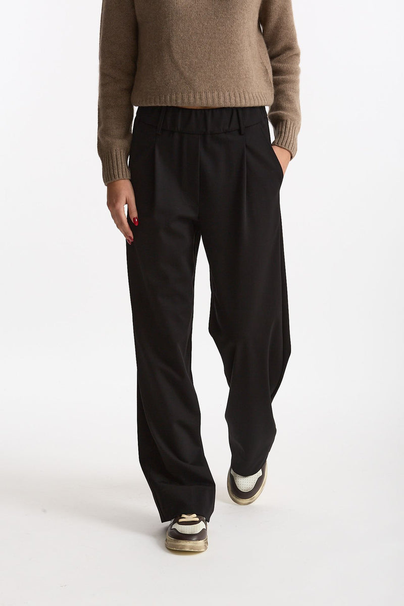 Pantalone fluido nero women ( p - s ) - 1