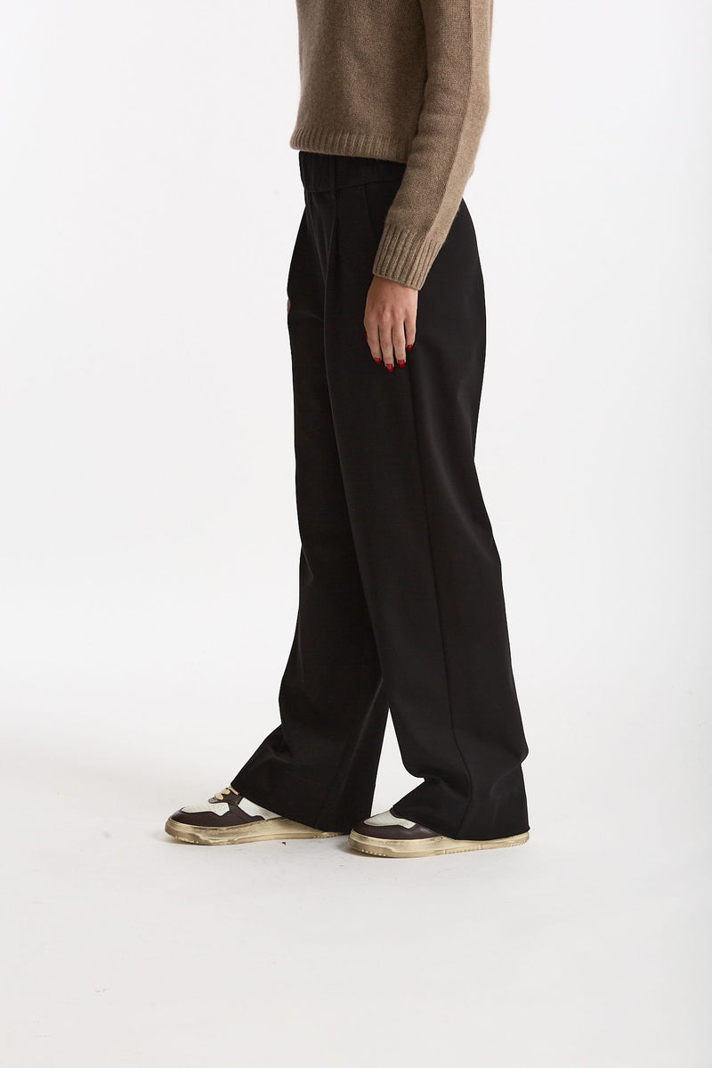 Pantalone fluido nero women ( p - s ) - 2