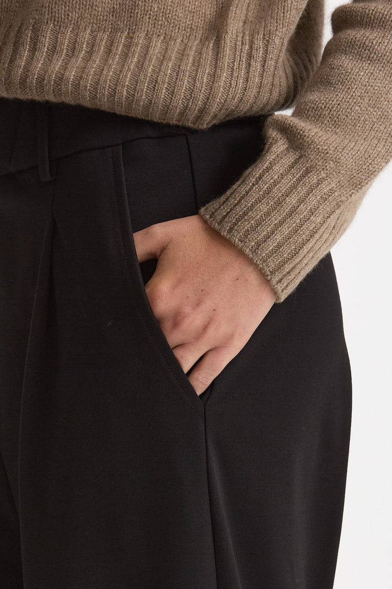 Pantalone fluido nero women ( p - s ) - 5
