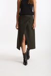 Gonna midi vita alta verde militare women ( p - s ) - 1