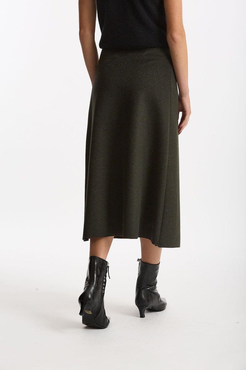 Gonna midi vita alta verde militare women ( p - s ) - 3