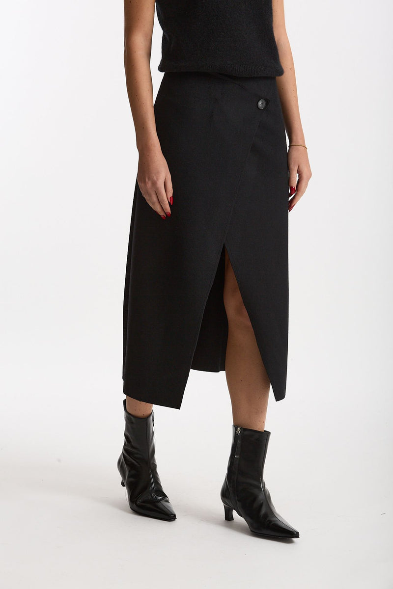 Gonna midi vita alta nero women ( p - s ) - 3