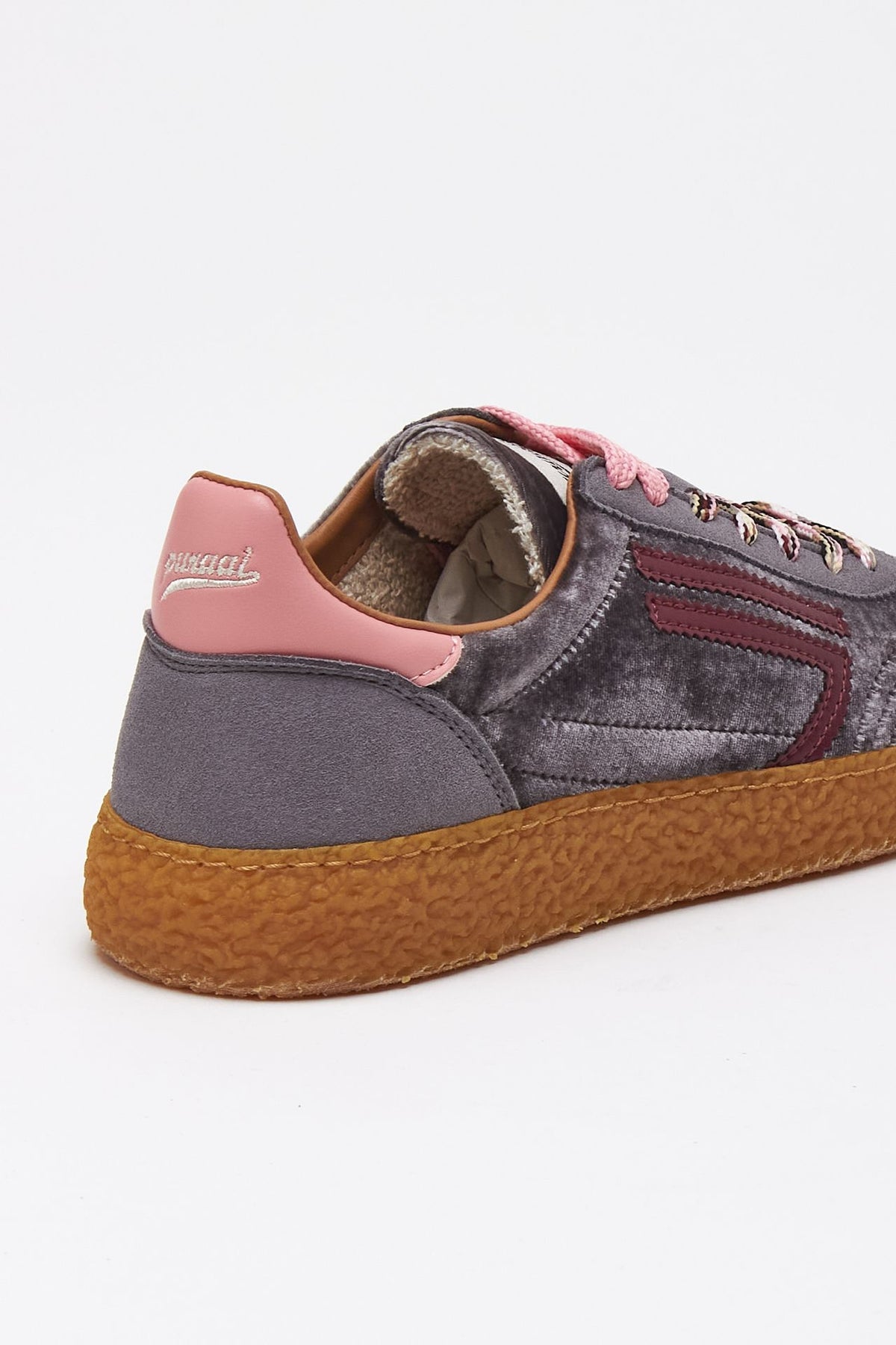 Sneakers 6.01 XS ﻿in velluto e microsuede grigio women Puraai - 7