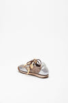 Sneakers 6.02 PANTHER ﻿in velluto e microsuede beige argento women Puraai - 3