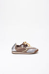 Sneakers 6.02 PANTHER ﻿in velluto e microsuede beige argento women Puraai - 1
