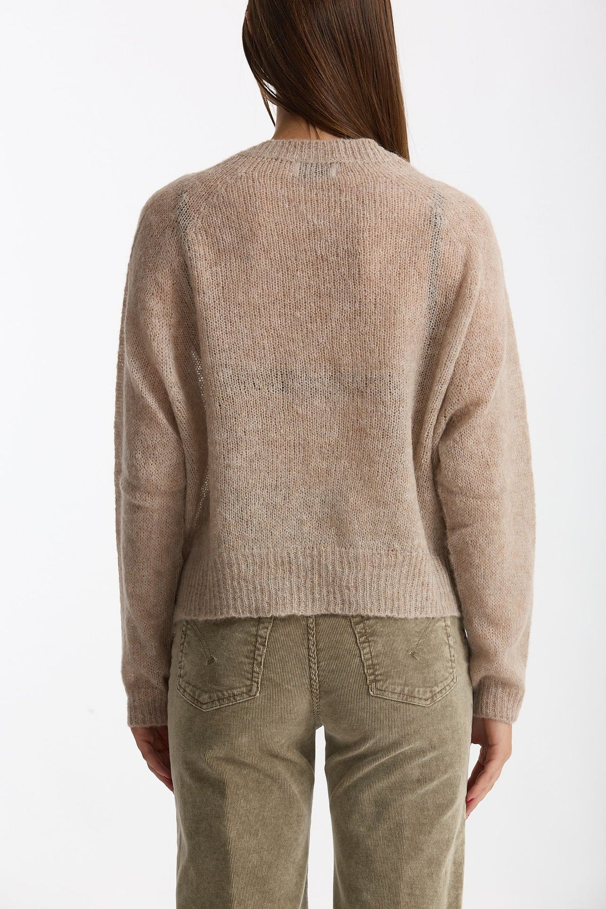 Maglia morbida in alpaca beige women Scaglione - 2