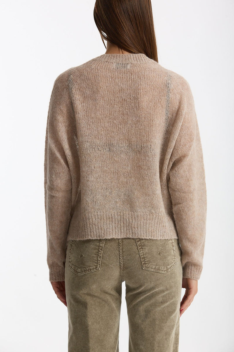 Maglia morbida in alpaca beige women Scaglione - 2