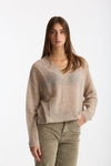 Maglia morbida in alpaca beige women Scaglione - 3