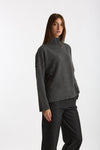 Maglia over dolcevita grigio antracite women Scaglione - 1