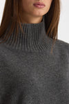Maglia over dolcevita grigio antracite women Scaglione - 5