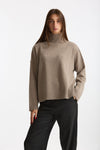 Maglia over dolcevita beige women Scaglione - 1