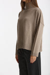 Maglia over dolcevita beige women Scaglione - 2