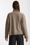 Maglia over dolcevita beige women Scaglione - 3