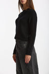 Maglia slim in cashmere nero women Scaglione - 2