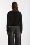 Maglia slim in cashmere nero women Scaglione - 3