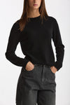 Maglia slim in cashmere nero women Scaglione - 4