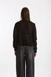 Maglia morbida in alpaca nero women Scaglione - 3