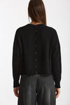 Maglia girocollo in cashmere nero women Scaglione - 3