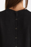 Maglia girocollo in cashmere nero women Scaglione - 5