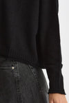 Maglia girocollo in cashmere nero women Scaglione - 6
