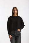 Maglia girocollo in cashmere nero women Scaglione - 1