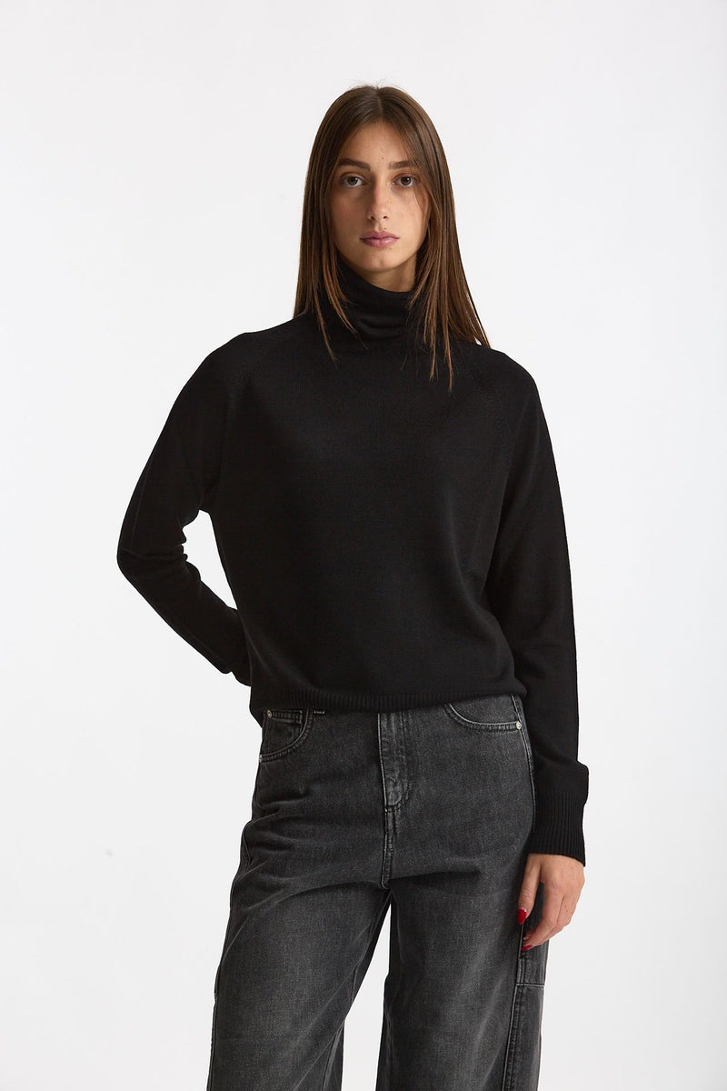 Dolcevita in lana rasata nero women Scaglione - 2