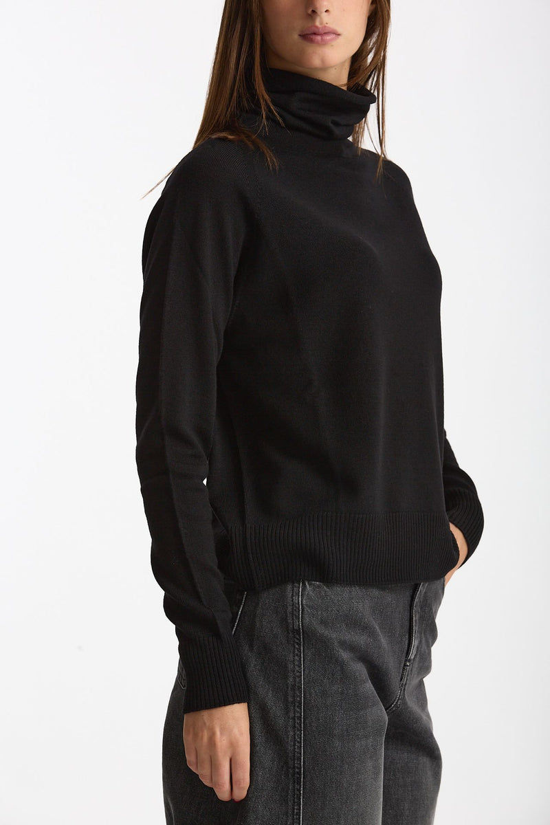 Dolcevita in lana rasata nero women Scaglione - 1