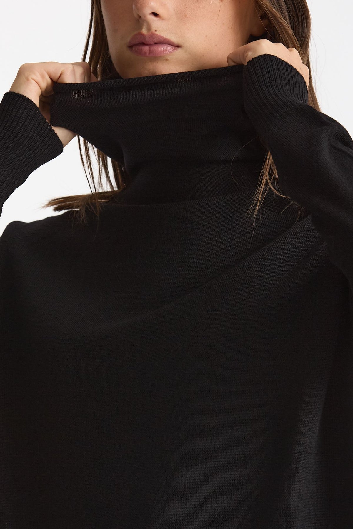 Dolcevita in lana rasata nero women Scaglione - 5