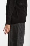 Maglia scollo a V applicazioni nero women Ermanno firenze - 6