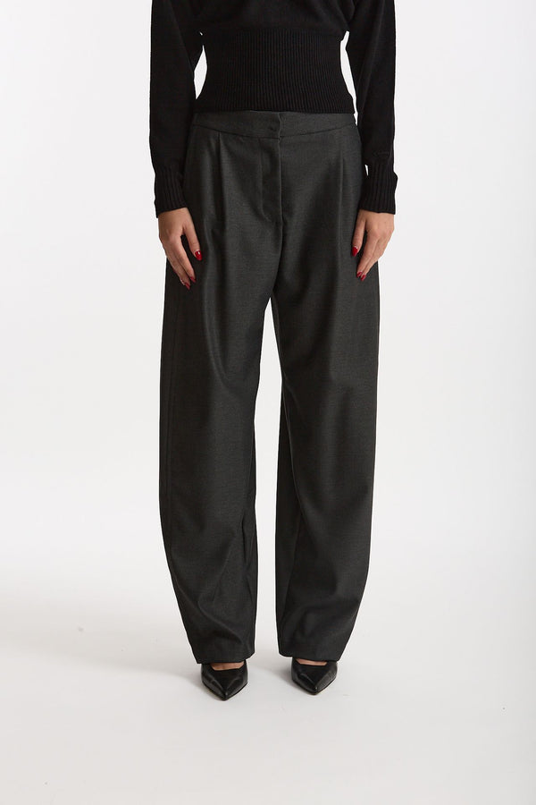Pantalone morbido antracite women Ermanno firenze