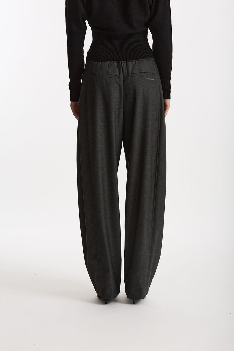 Pantalone morbido antracite women Ermanno firenze - 3