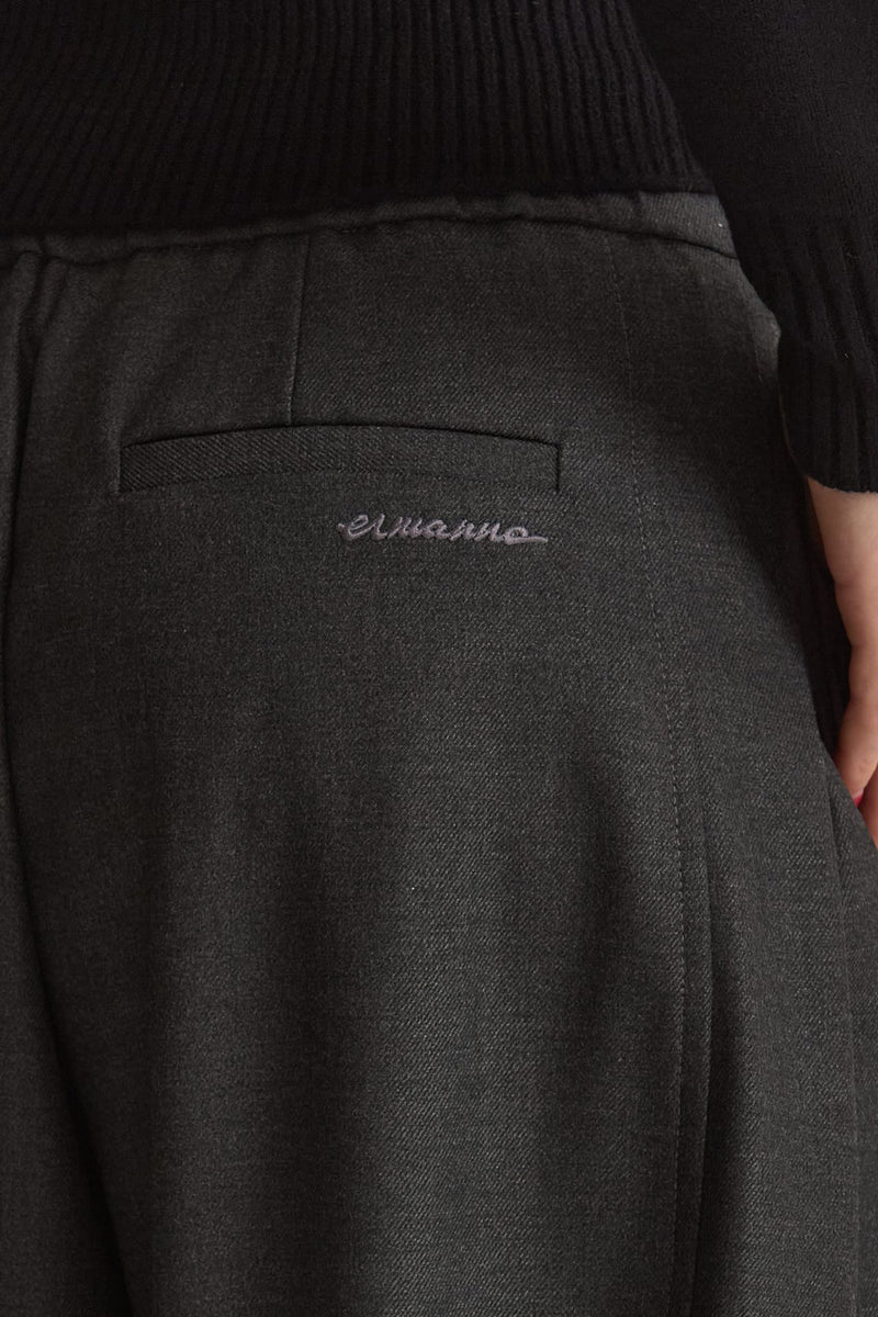 Pantalone morbido antracite women Ermanno firenze - 4
