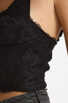 Top bustino con dettagli in pizzo nero women Ermanno firenze - 5