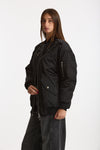 Bomber imbottito in raso con ricami gioiello nero women Ermanno firenze - 2