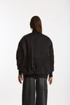 Bomber imbottito in raso con ricami gioiello nero women Ermanno firenze - 3