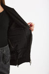 Bomber imbottito in raso con ricami gioiello nero women Ermanno firenze - 7
