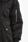 Bomber imbottito in raso con ricami gioiello nero women Ermanno firenze - 9