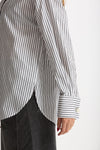 Camicia rigata bianca e nera women Ermanno firenze - 5