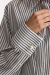 Camicia rigata bianca e nera women Ermanno firenze - 6