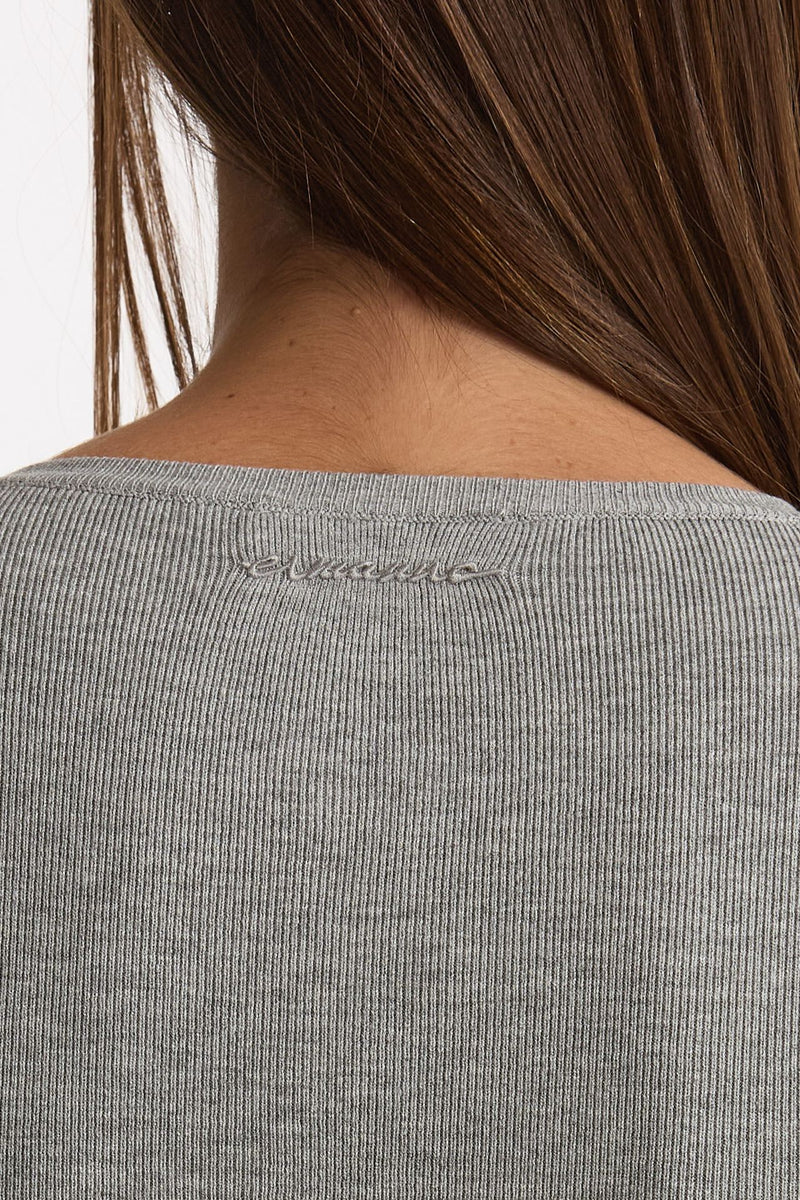 Maglia body girocollo grigio women Ermanno firenze - 3