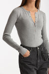 Maglia body girocollo grigio women Ermanno firenze - 5