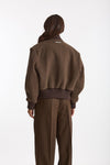 Bomber over crop marrone fango women Seafarer - 3