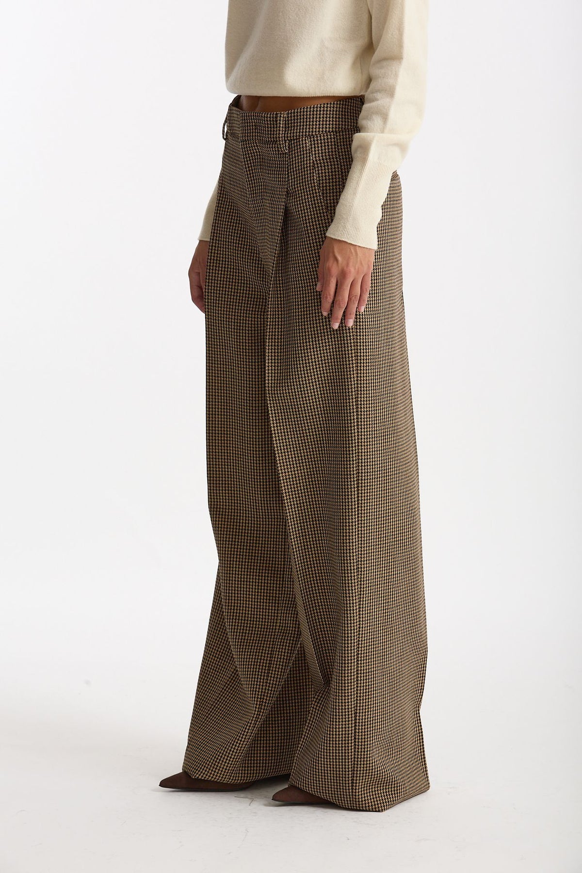 Pantalone ampio SASCIA Pied de poule women Seafarer - 3