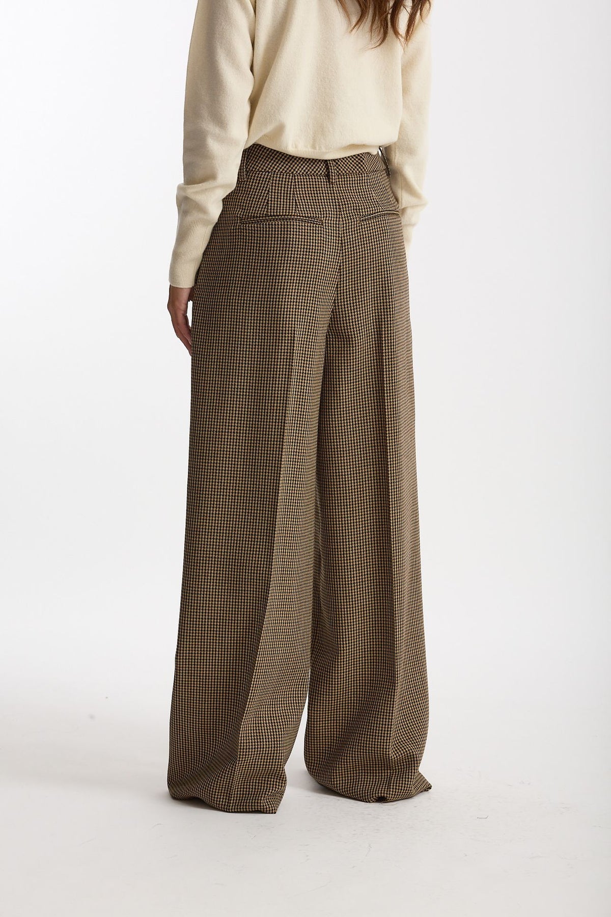 Pantalone ampio SASCIA Pied de poule women Seafarer - 4