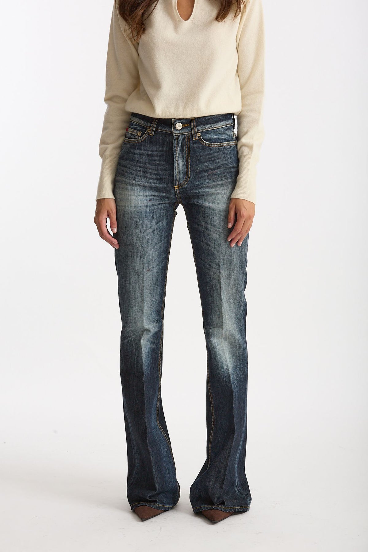 Jeans a zampa JULIET Vita alta women Seafarer - 1